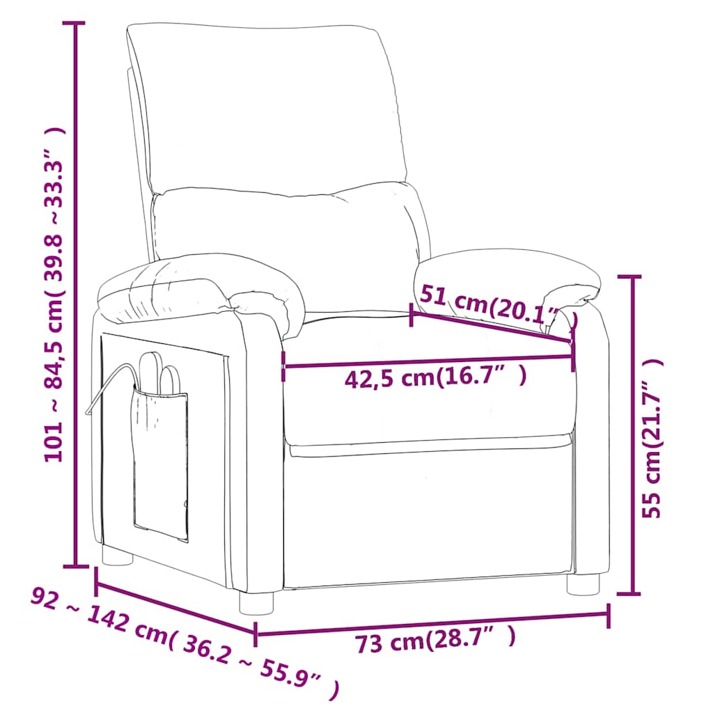 Fauteuil de massage Crème Tissu - XIOS