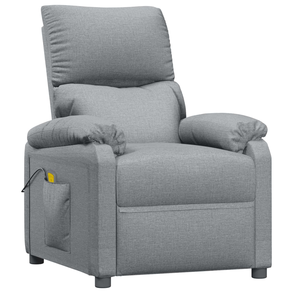 Fauteuil de massage Gris clair Tissu - XIOS