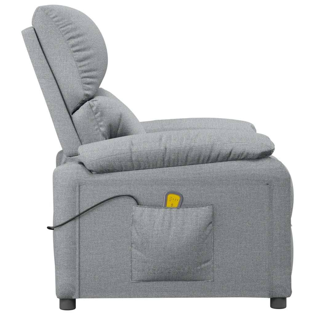 Fauteuil de massage Gris clair Tissu - XIOS