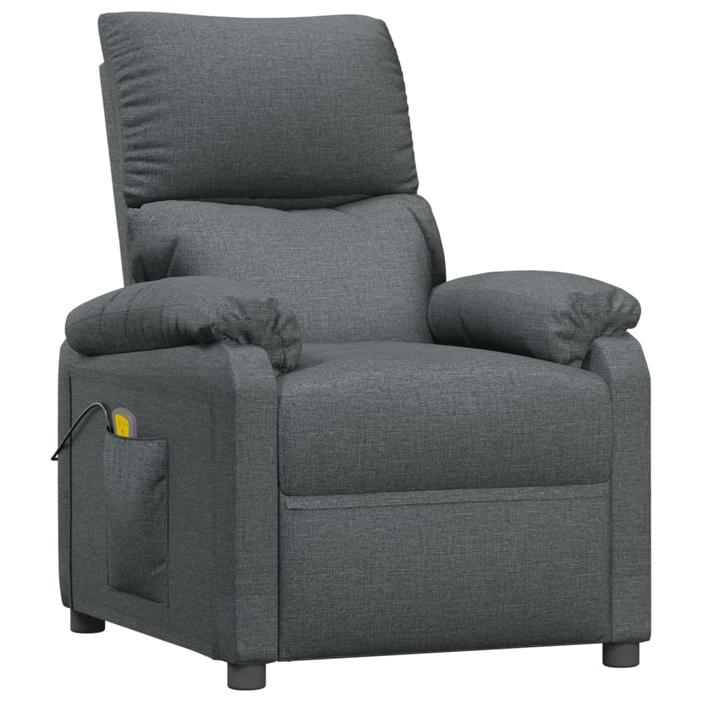 Fauteuil de massage Gris foncé Tissu - XIOS