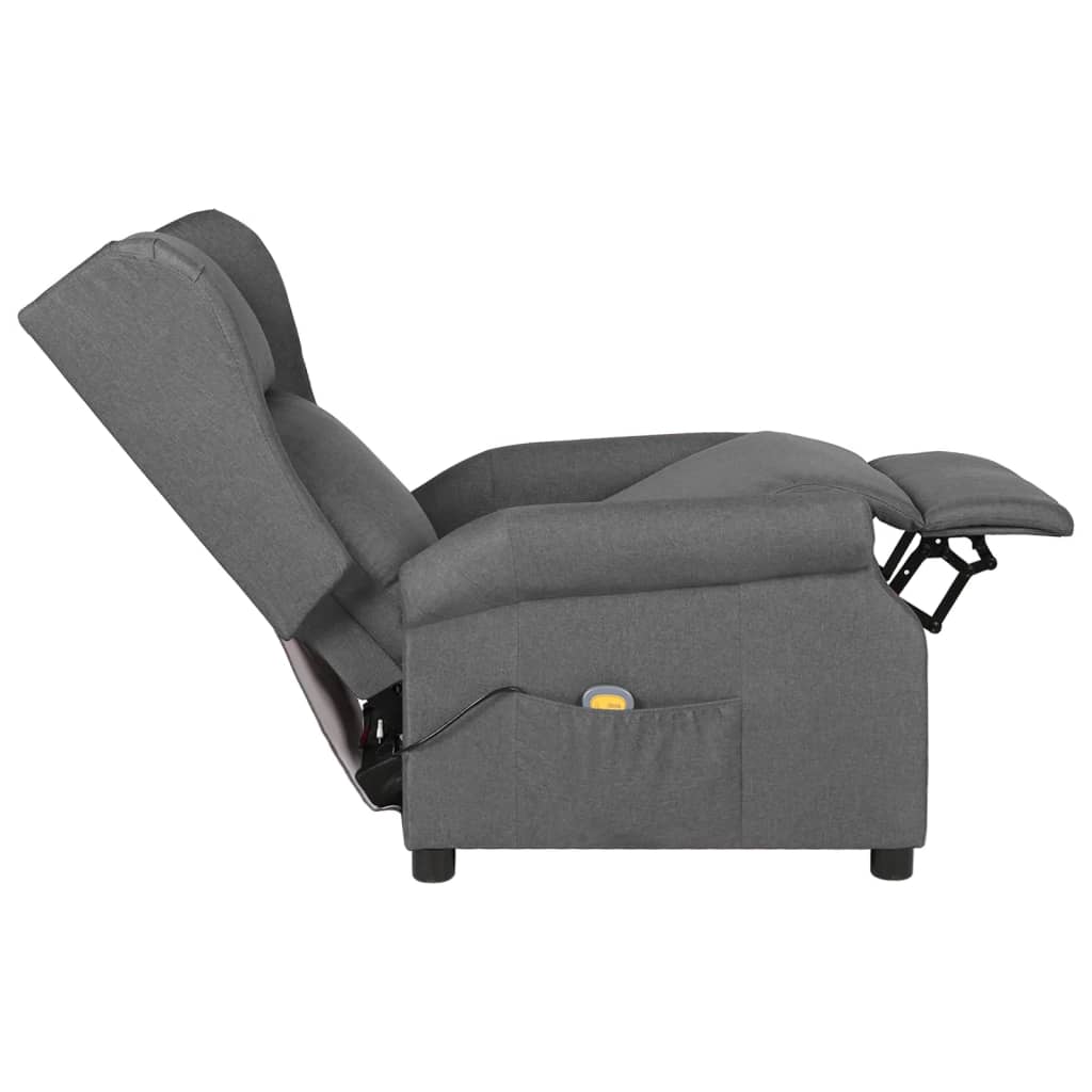 Fauteuil de massage Gris clair Tissu - XIOS