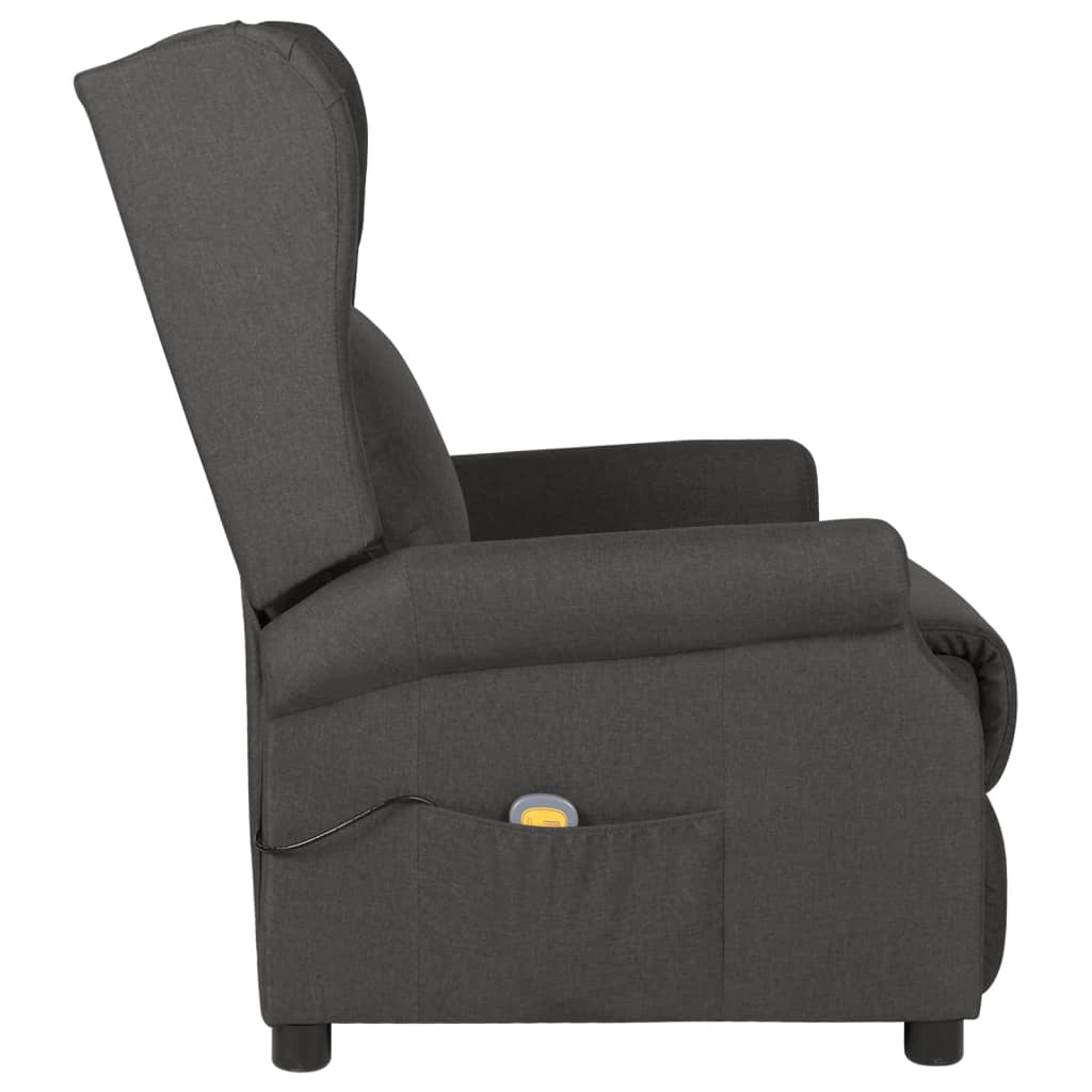 Fauteuil de massage Gris foncé Tissu - XIOS
