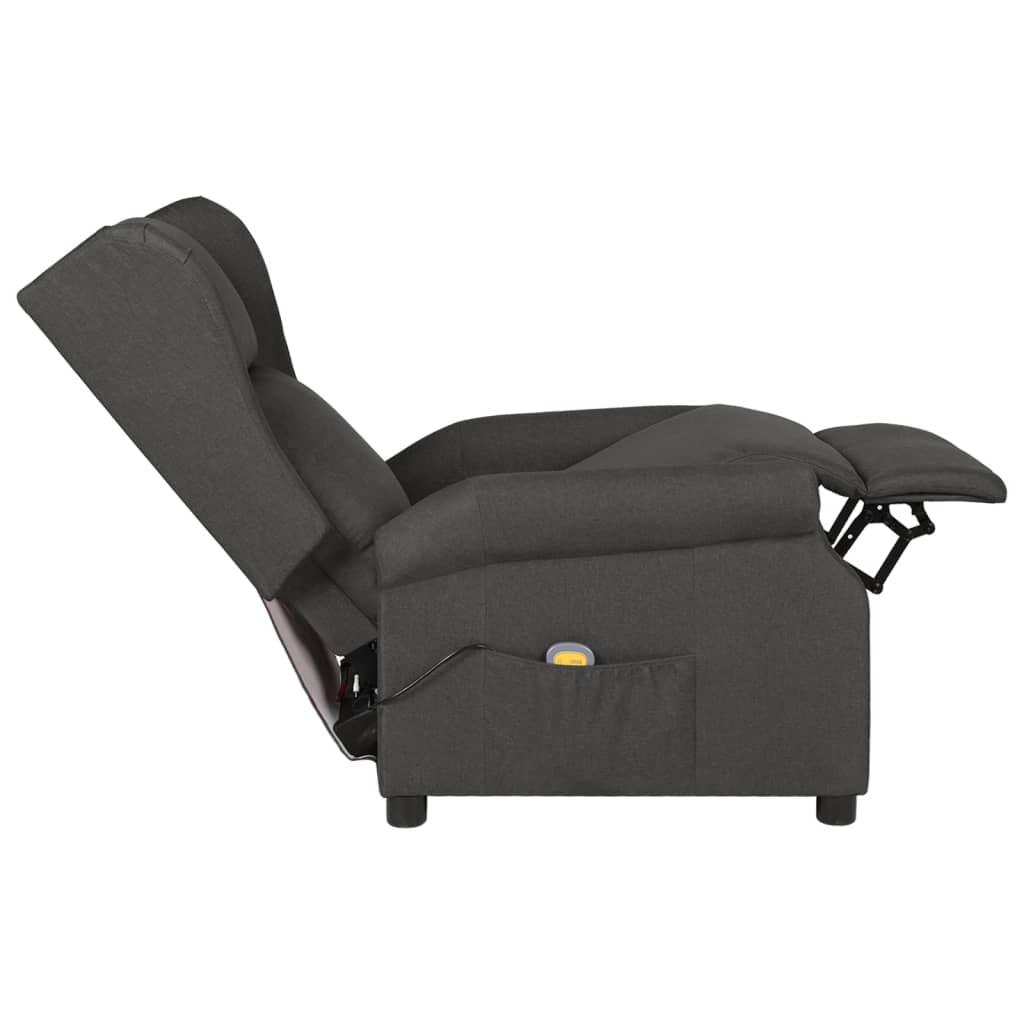 Fauteuil de massage Gris foncé Tissu - XIOS