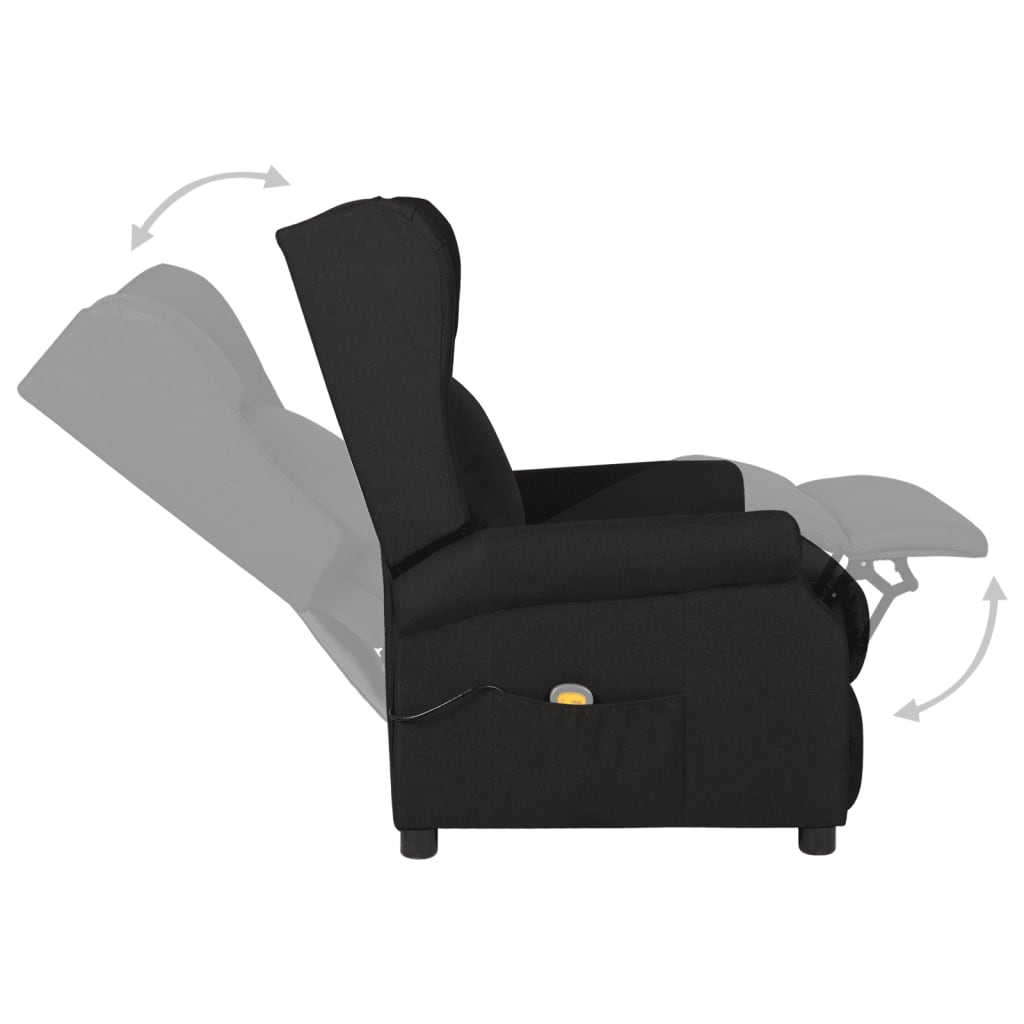 Fauteuil de massage Noir Tissu - XIOS