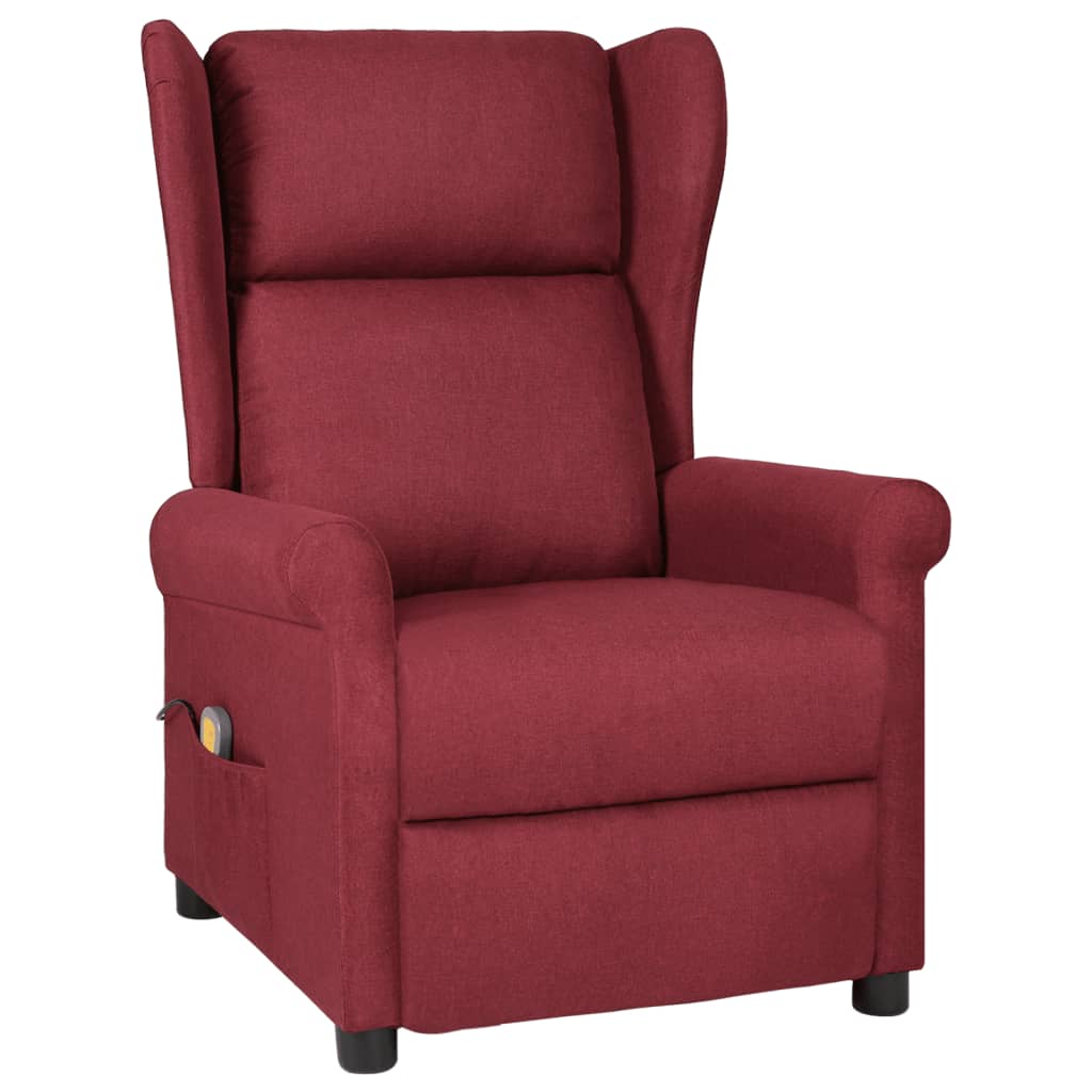 Fauteuil de massage Rouge bordeaux Tissu - XIOS