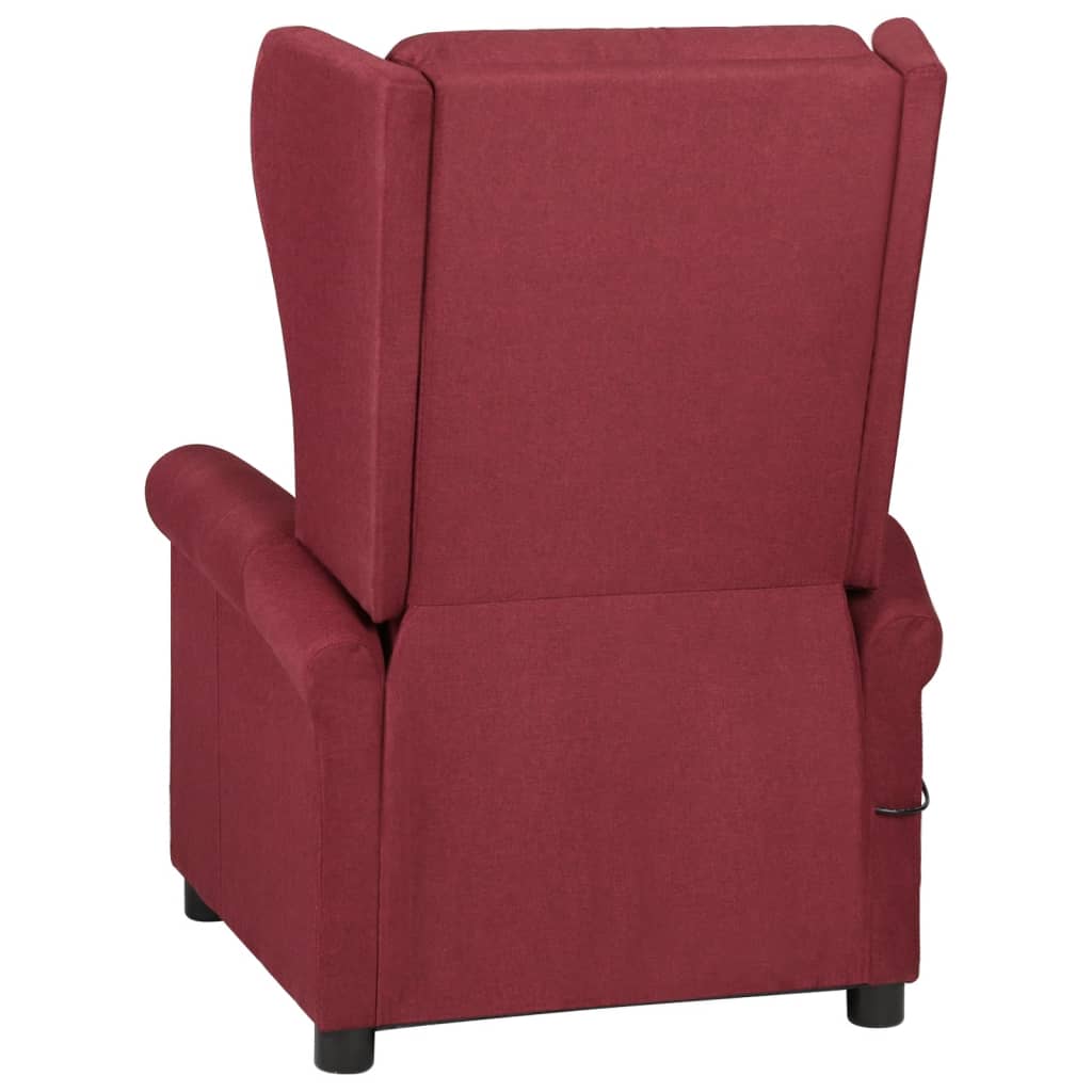 Fauteuil de massage Rouge bordeaux Tissu