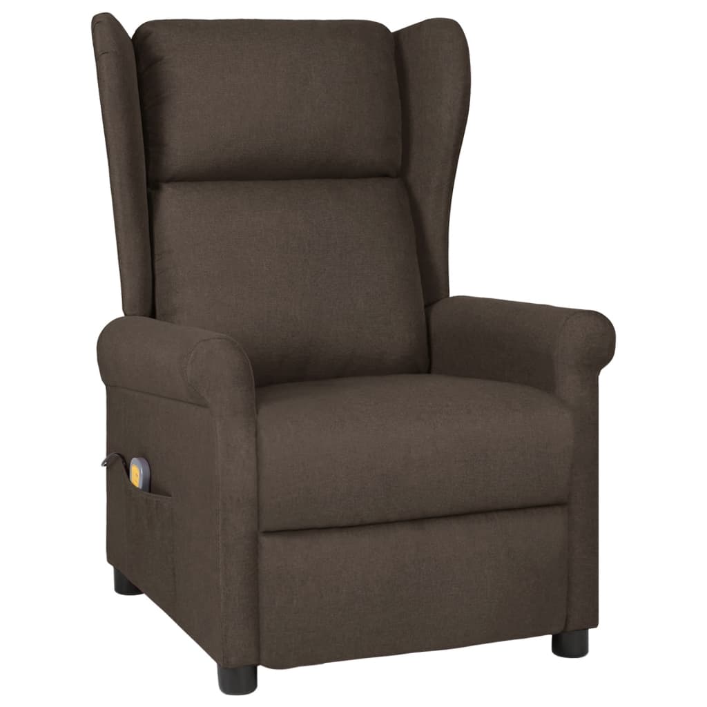 Fauteuil de massage Marron foncé Tissu - XIOS