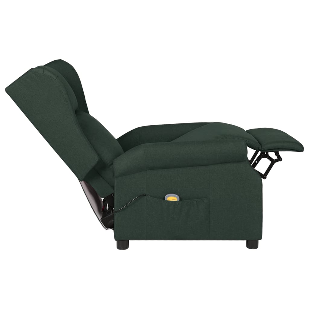 Fauteuil de massage Vert foncé Tissu - XIOS