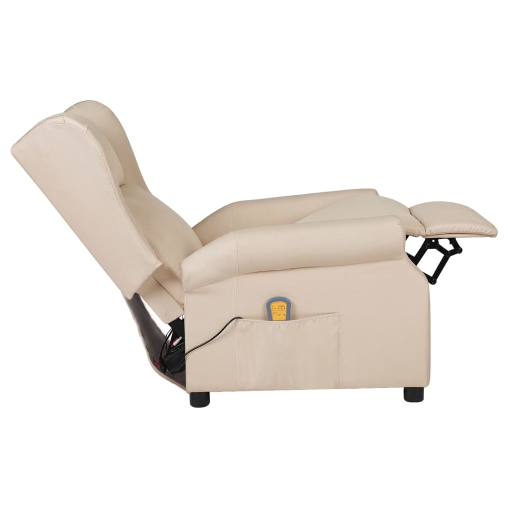 Fauteuil de massage Crème Tissu - XIOS