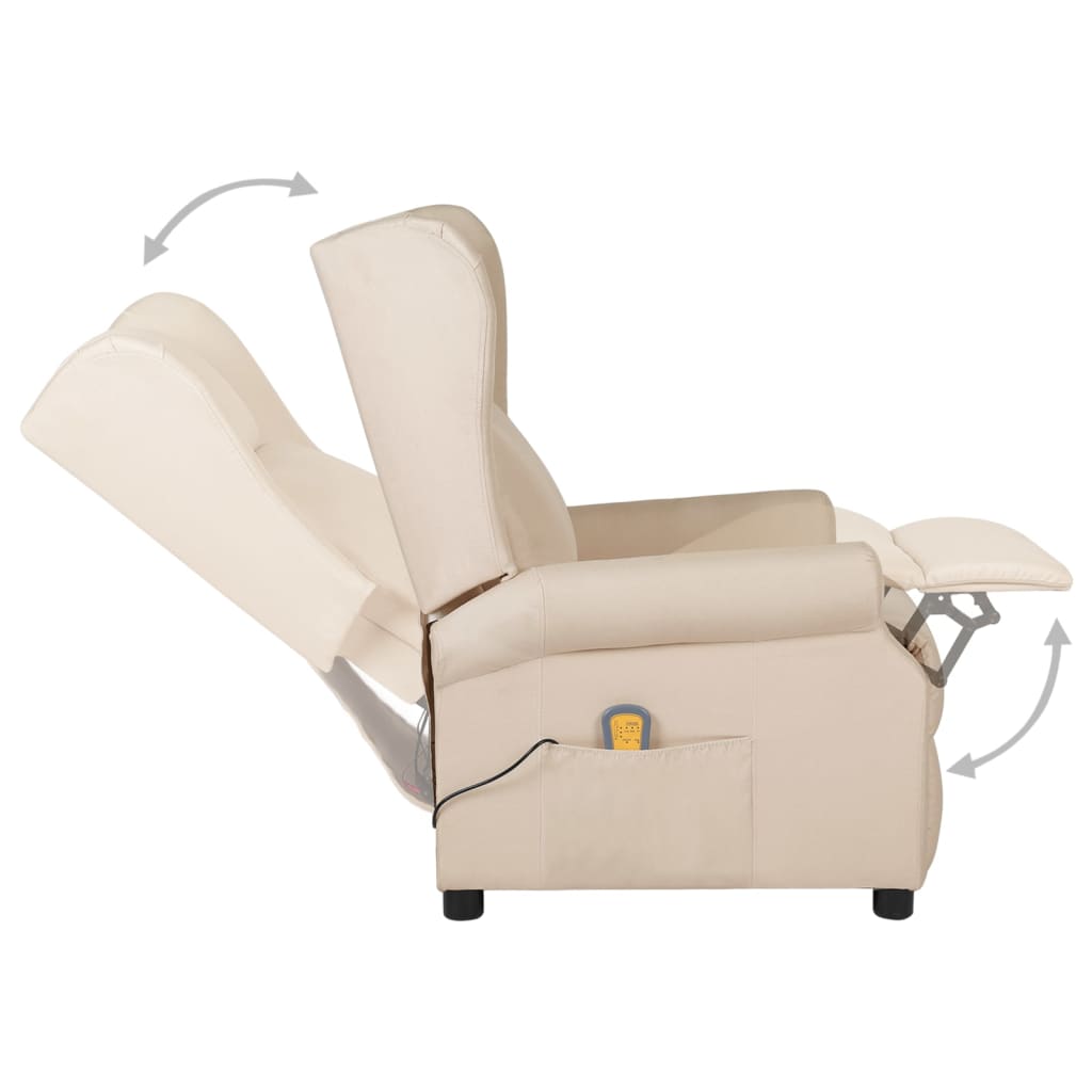 Fauteuil de massage Crème Tissu - XIOS