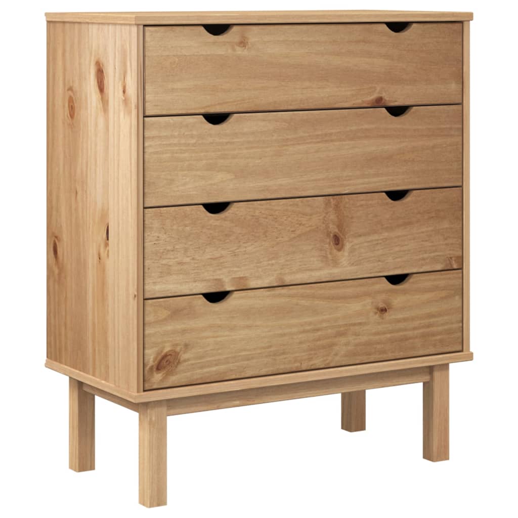 Commode OTTA 76,5x39,5x90 cm Bois de pin massif - XIOS
