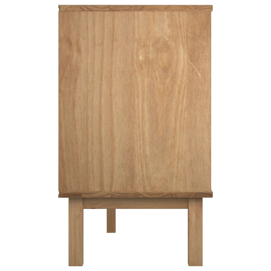Commode OTTA marron et gris 111x43x73,5 cm bois de pin massif - XIOS