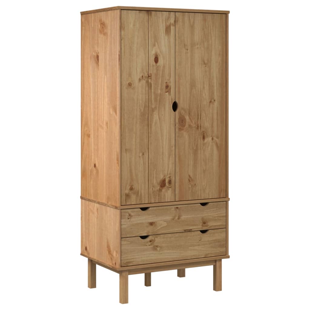 Garde-robe OTTA 76,5x53x172 cm Bois massif de pin - XIOS