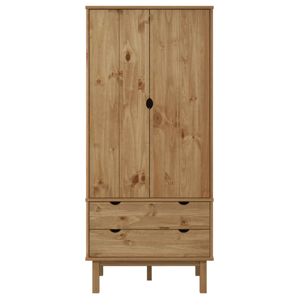 Garde-robe OTTA 76,5x53x172 cm Bois massif de pin - XIOS