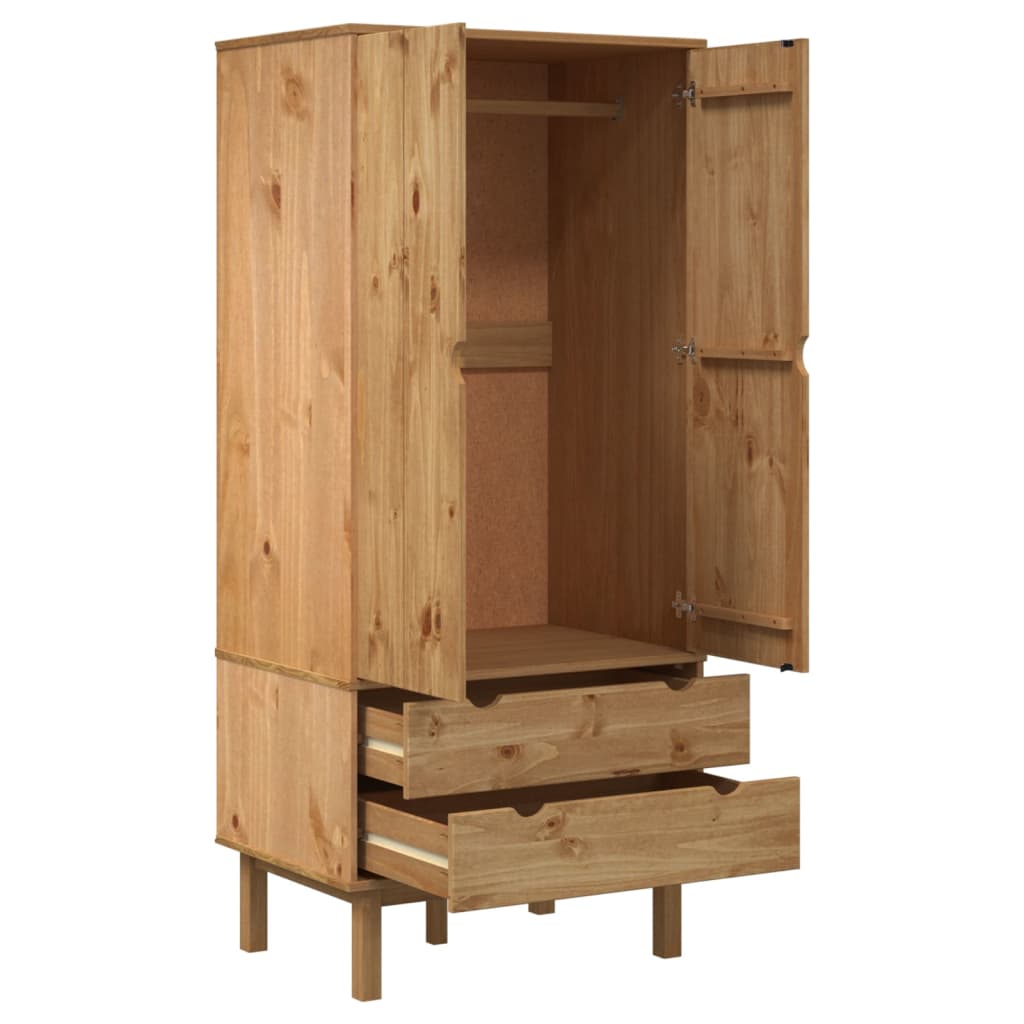 Garde-robe OTTA 76,5x53x172 cm Bois massif de pin - XIOS