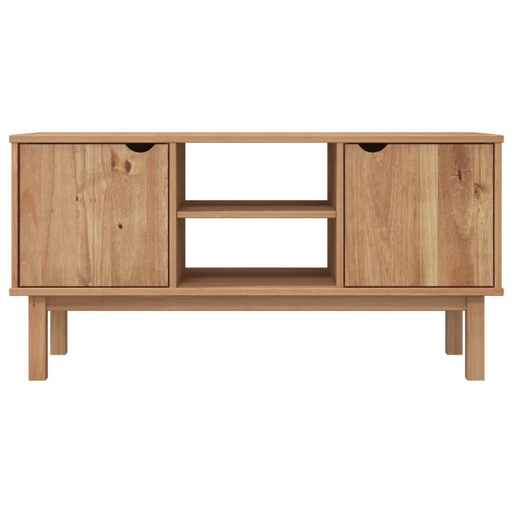 Meuble TV OTTA 113,5x43x57 cm Bois de pin massif - XIOS