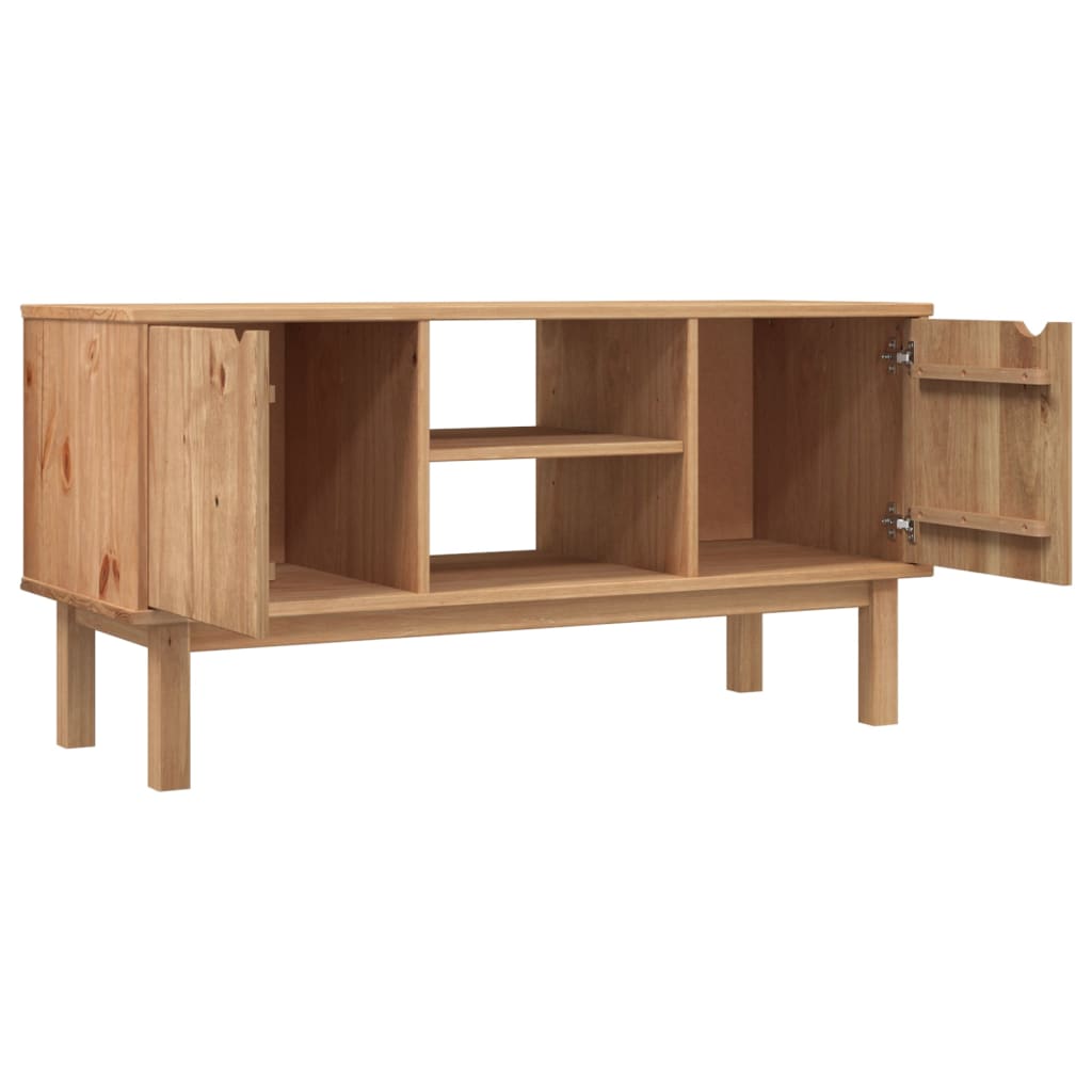 Meuble TV OTTA 113,5x43x57 cm Bois de pin massif - XIOS