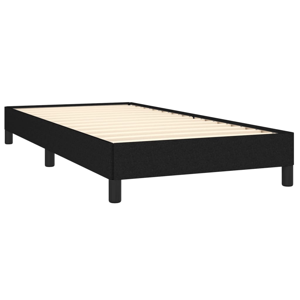 Cadre de lit sans matelas noir 80x200 cm tissu - XIOS