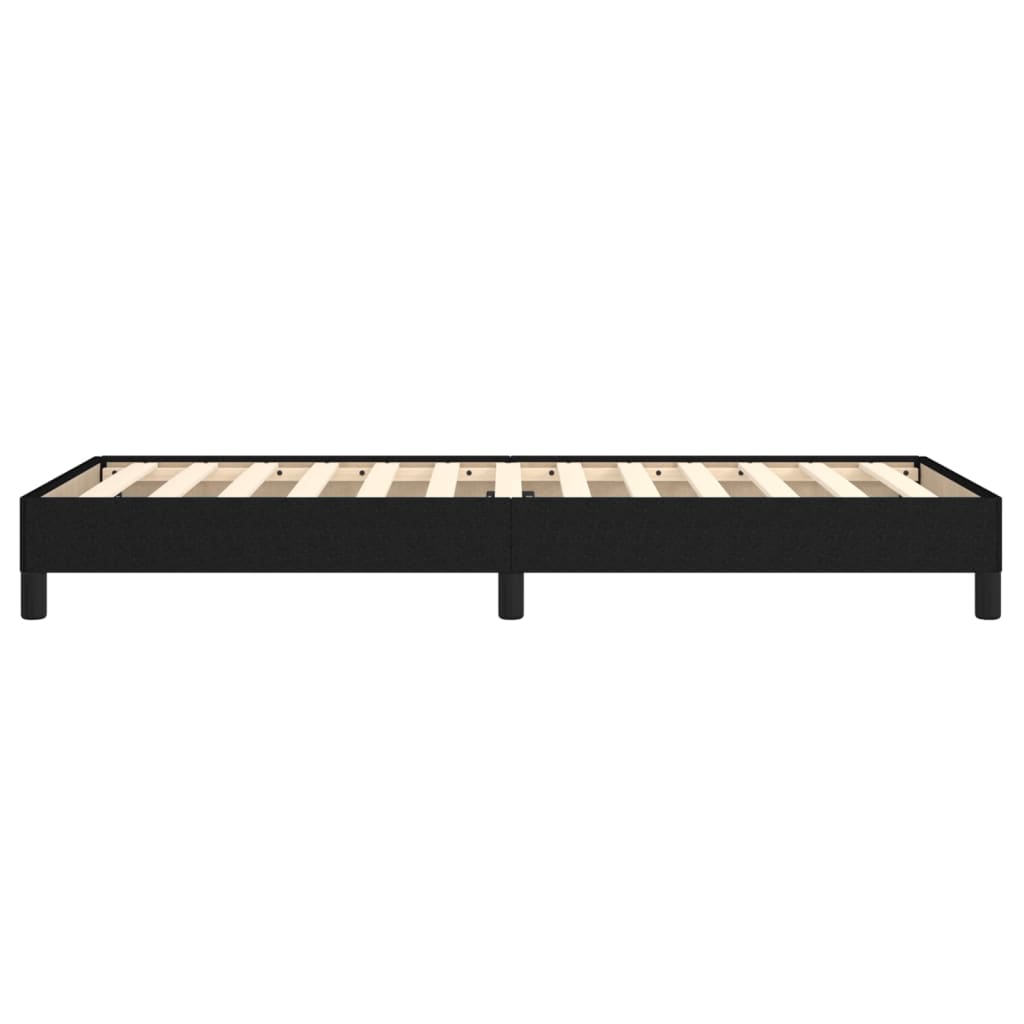 Cadre de lit sans matelas noir 80x200 cm tissu - XIOS