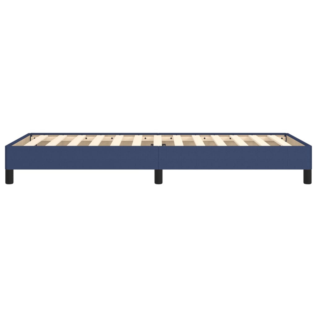 Cadre de lit sans matelas bleu 80x200 cm tissu - XIOS