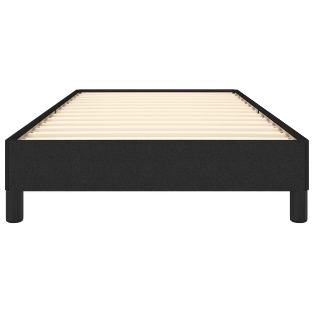 Cadre de lit sans matelas noir 90x190 cm tissu - XIOS