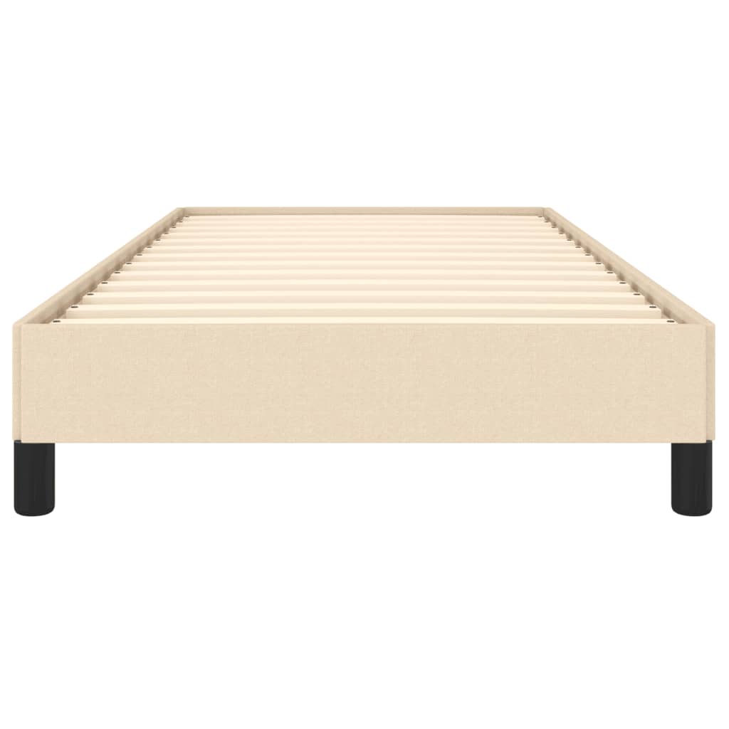 Cadre de lit sans matelas crème 90x190 cm tissu - XIOS