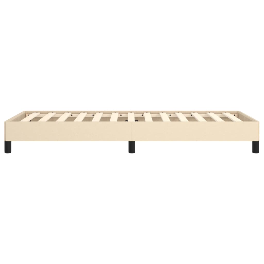 Cadre de lit sans matelas crème 90x190 cm tissu - XIOS