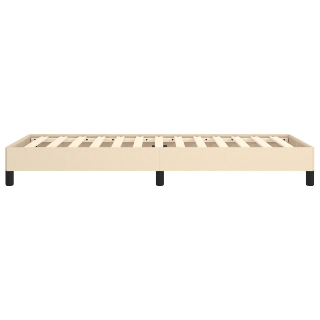 Cadre de lit sans matelas crème 90x200 cm tissu - XIOS