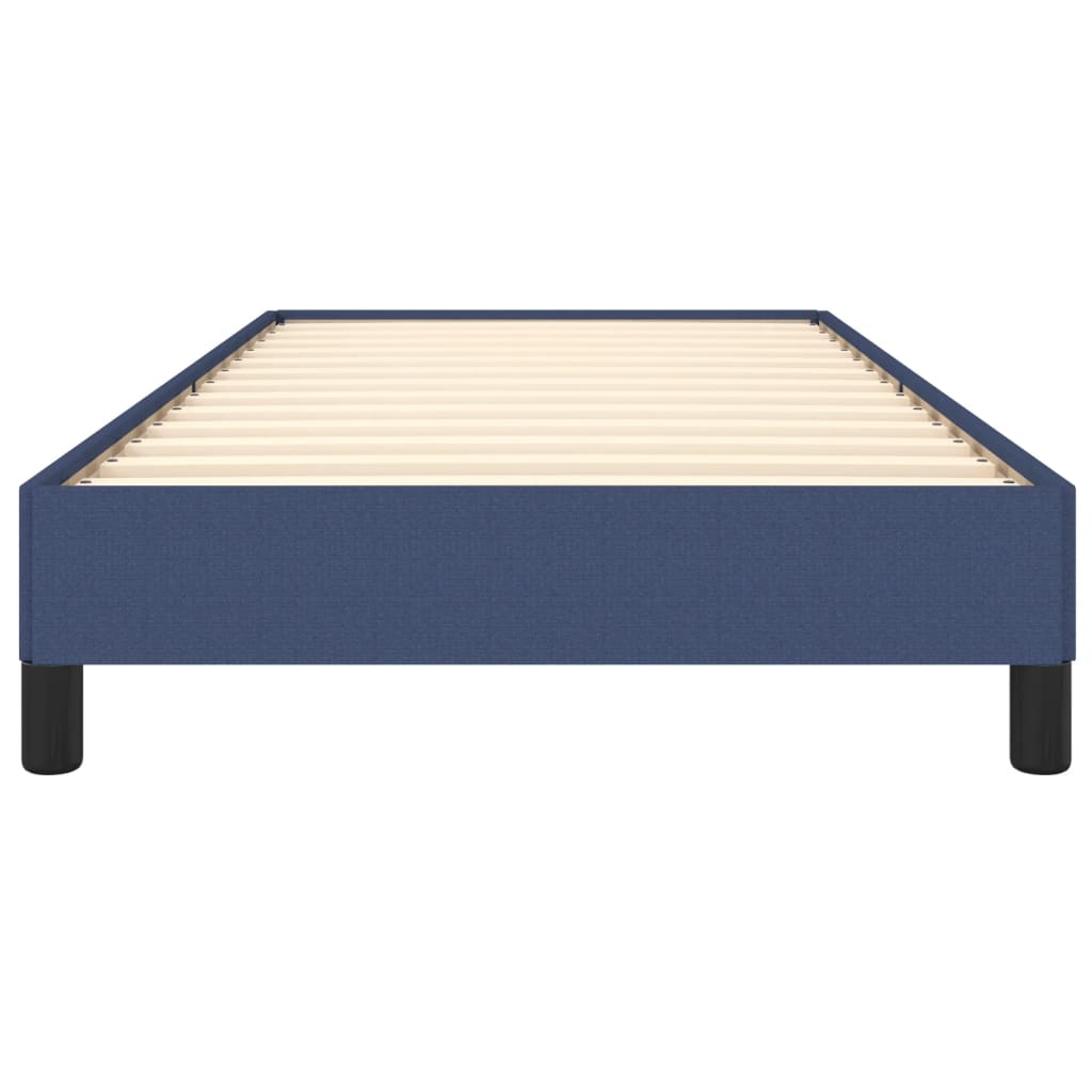 Cadre de lit sans matelas bleu 90x200 cm tissu - XIOS