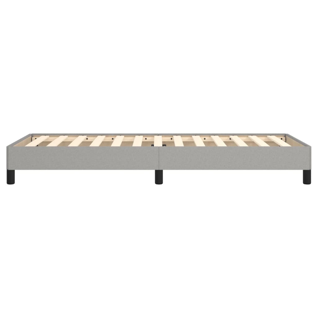 Cadre de lit sans matelas gris clair 100x200 cm tissu - XIOS