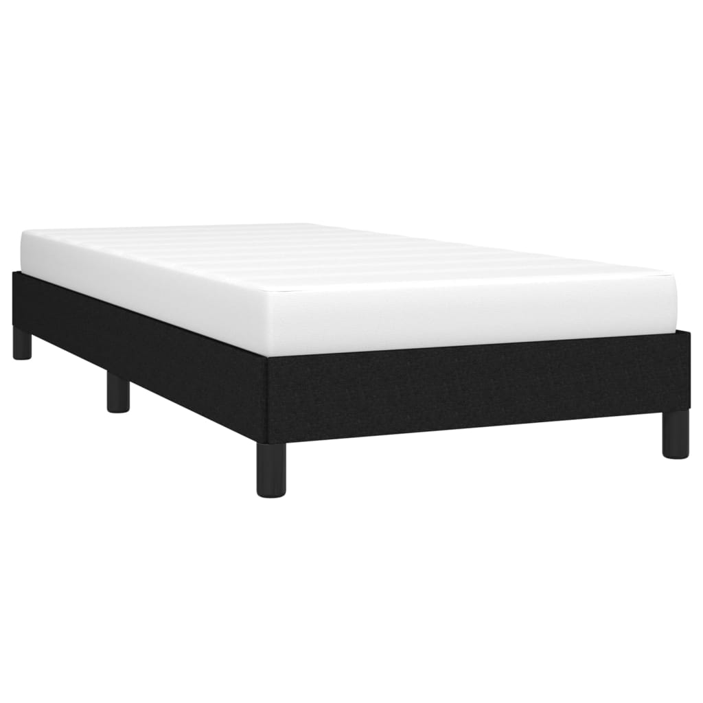 Cadre de lit sans matelas noir 100x200 cm tissu - XIOS