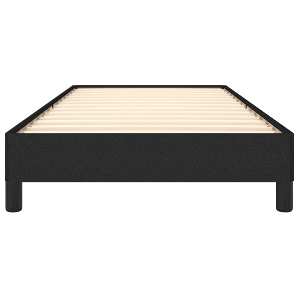Cadre de lit sans matelas noir 100x200 cm tissu - XIOS