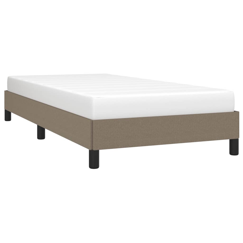 Cadre de lit sans matelas taupe 100x200 cm tissu - XIOS