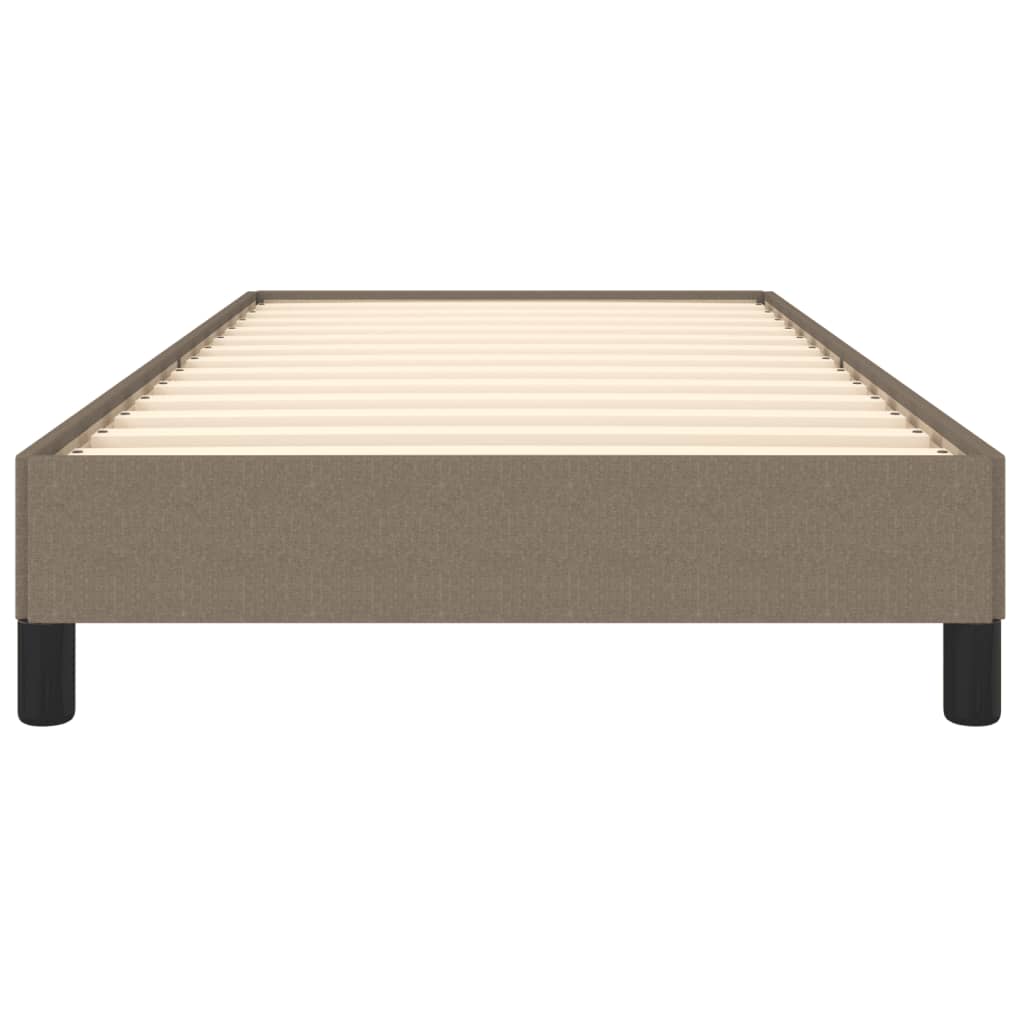 Cadre de lit sans matelas taupe 100x200 cm tissu - XIOS