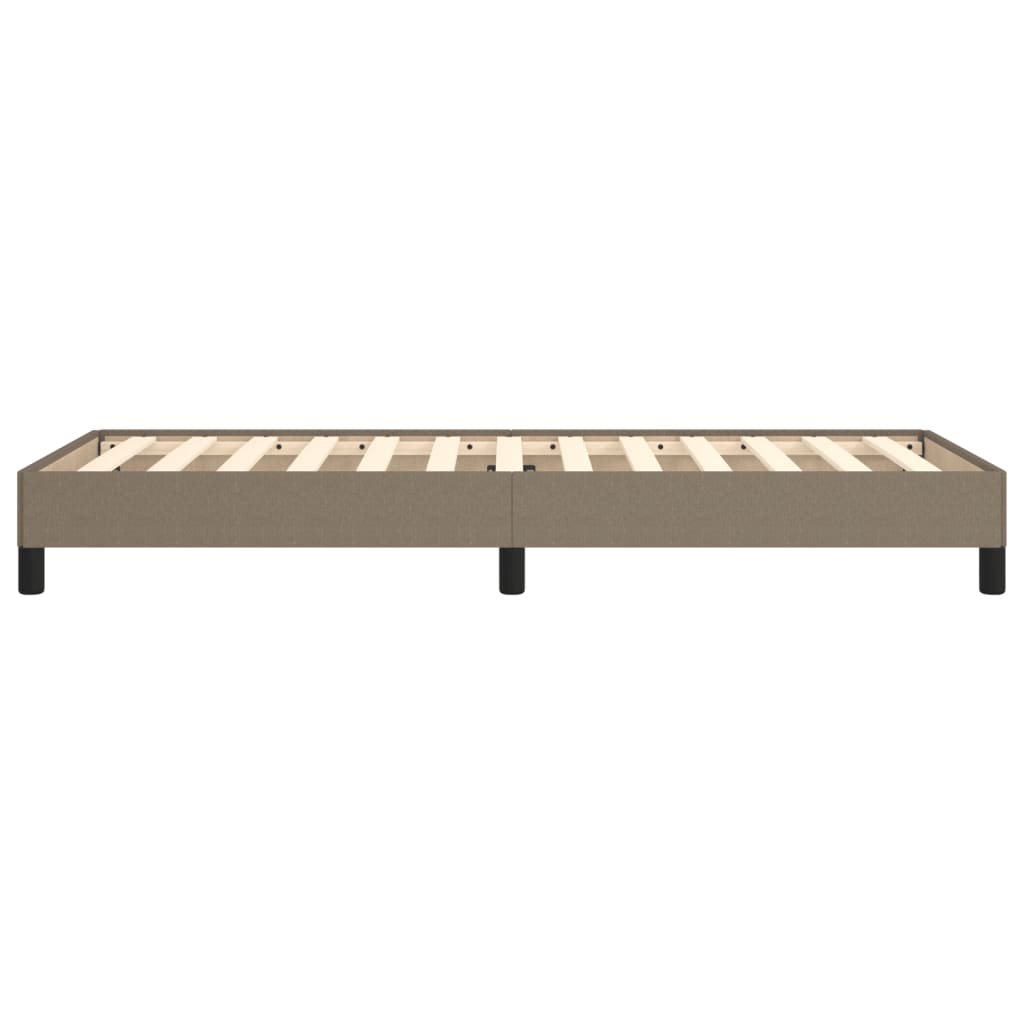 Cadre de lit sans matelas taupe 100x200 cm tissu - XIOS