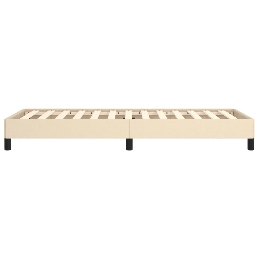 Cadre de lit sans matelas crème 100x200 cm tissu - XIOS