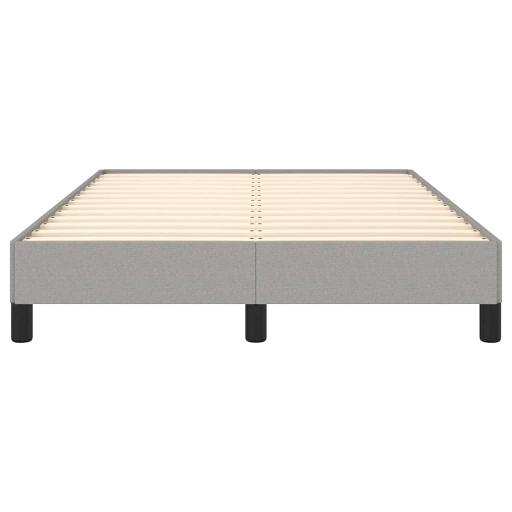 Cadre de lit sans matelas gris clair 120x200 cm tissu - XIOS
