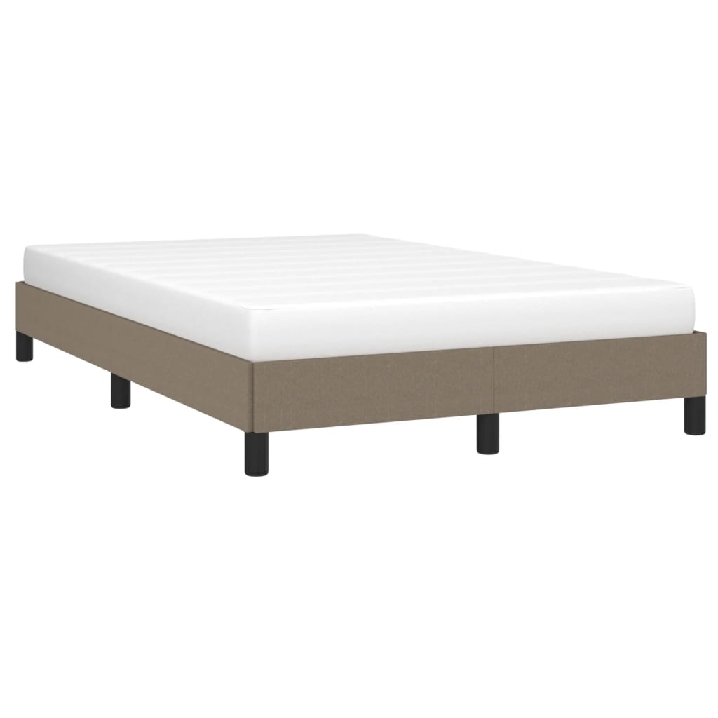 Cadre de lit sans matelas taupe 120x200 cm tissu - XIOS