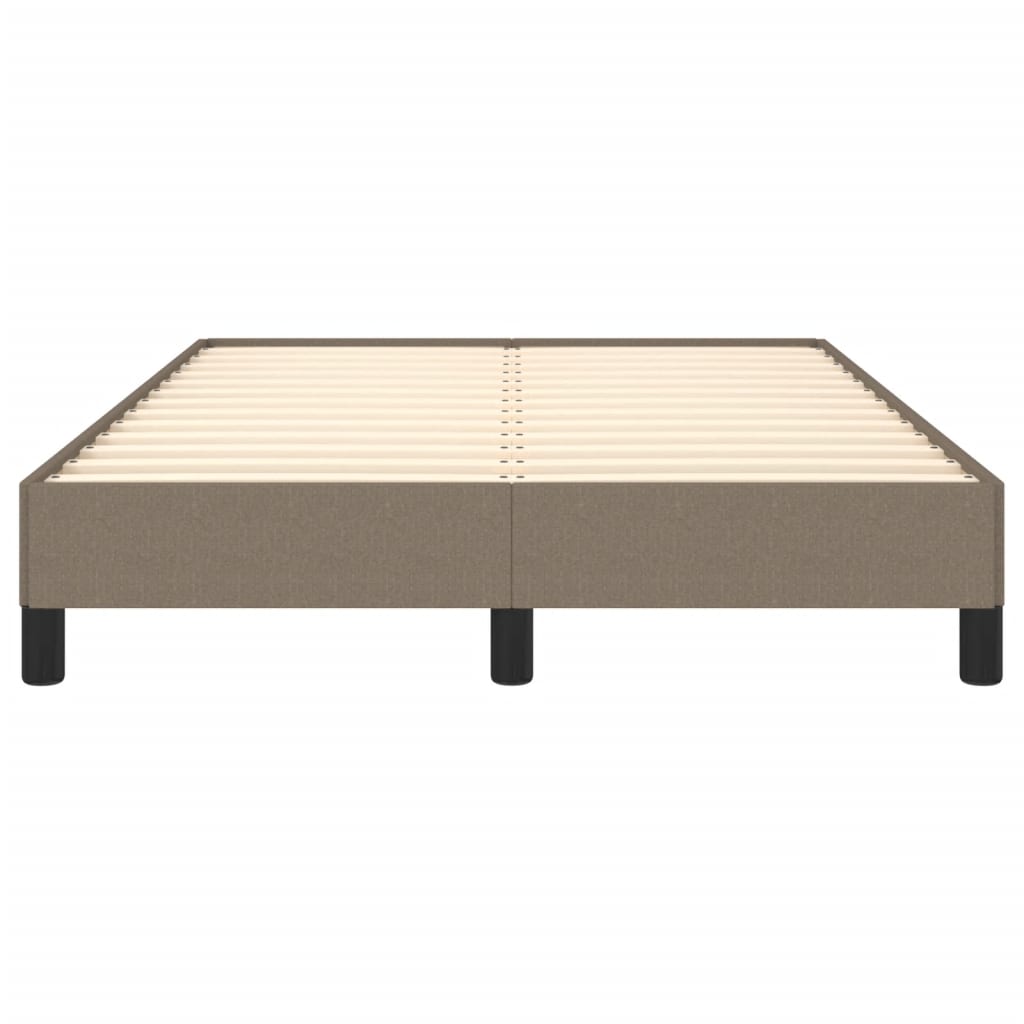 Cadre de lit sans matelas taupe 120x200 cm tissu - XIOS