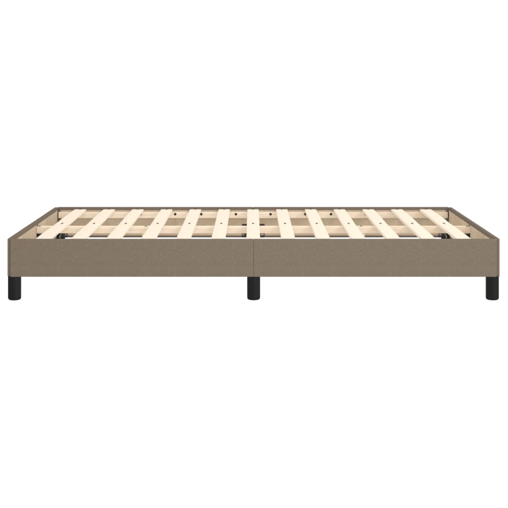 Cadre de lit sans matelas taupe 120x200 cm tissu - XIOS