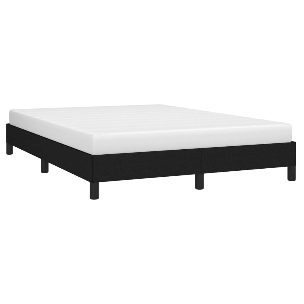 Cadre de lit sans matelas noir 140x200 cm tissu - XIOS