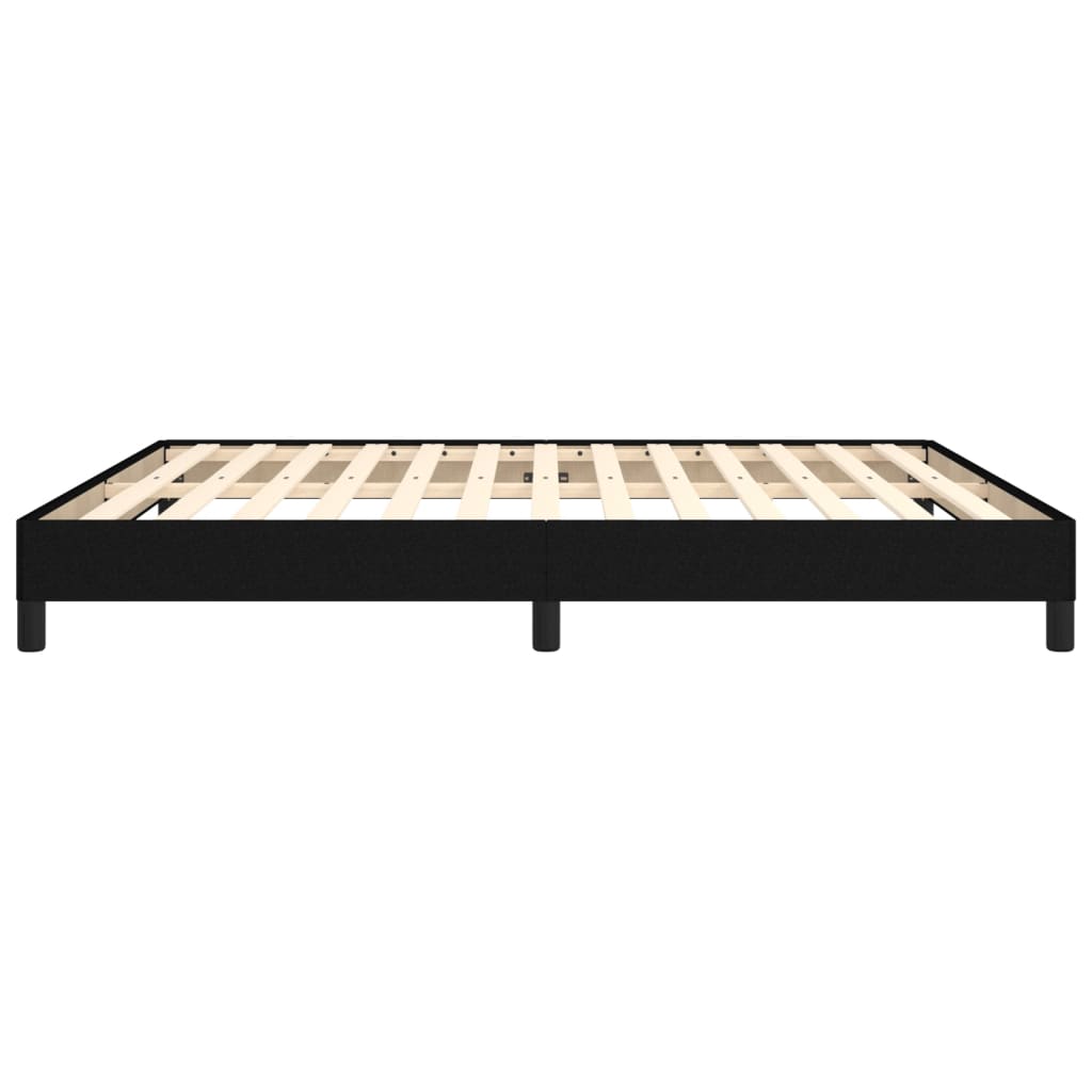 Cadre de lit sans matelas noir 160x200 cm tissu - XIOS