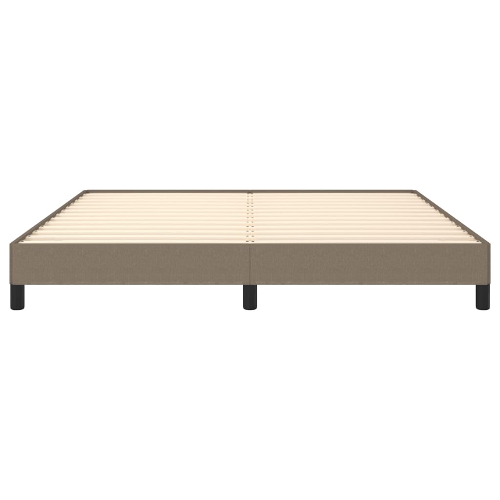 Cadre de lit sans matelas taupe 160x200 cm tissu - XIOS