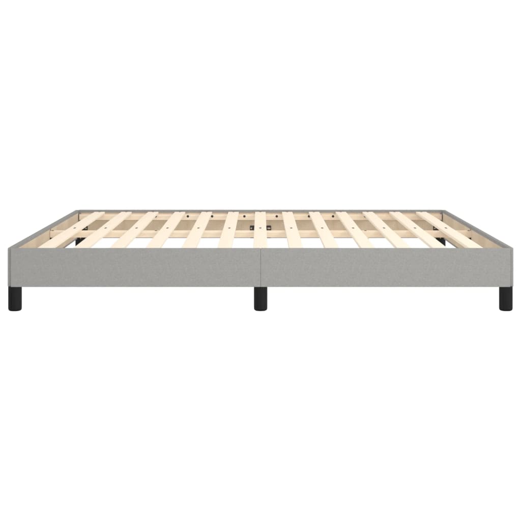 Cadre de lit sans matelas gris clair 180x200 cm tissu - XIOS