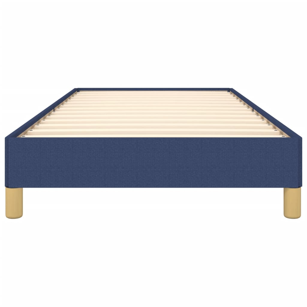 Cadre de lit sans matelas bleu 80x200 cm tissu - XIOS