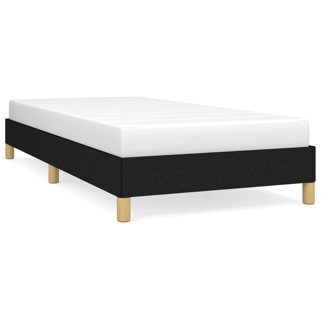 Cadre de lit sans matelas noir 90x190 cm tissu - XIOS