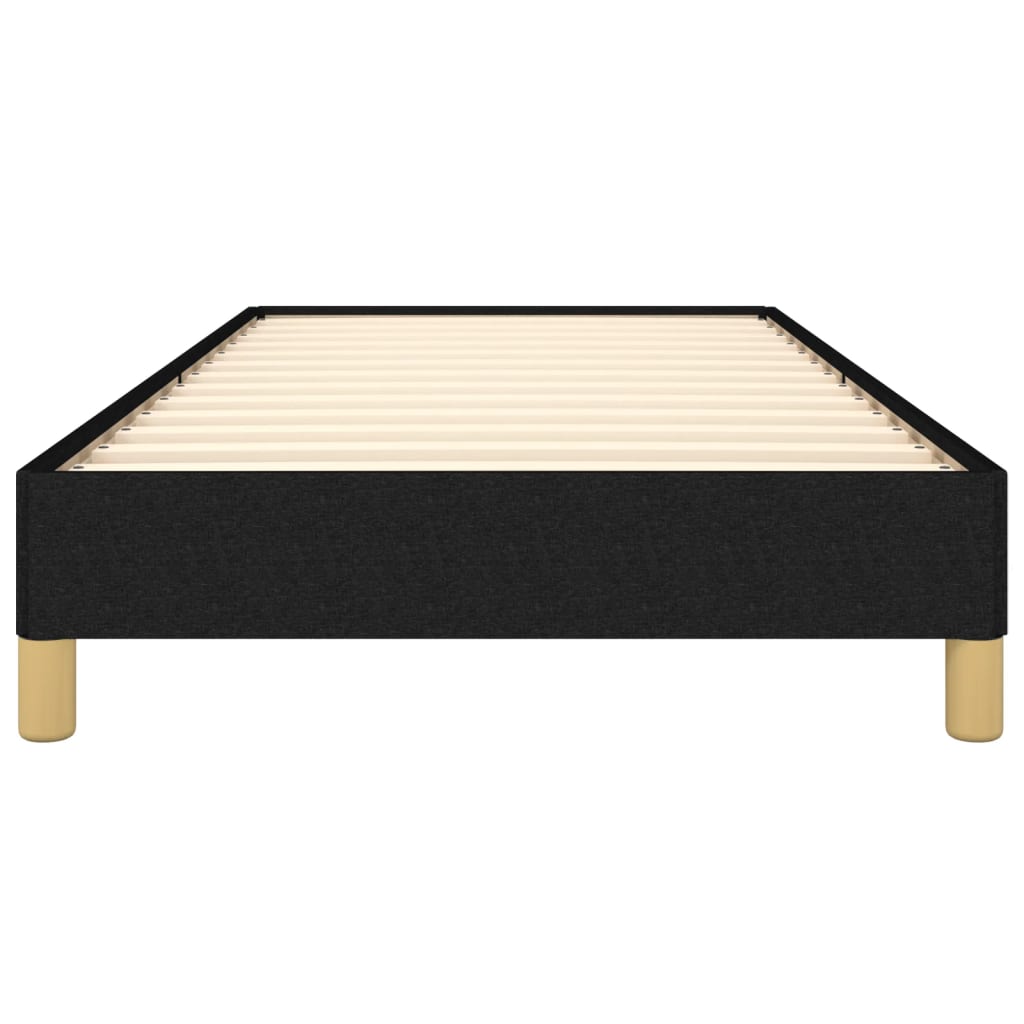 Cadre de lit sans matelas noir 90x190 cm tissu - XIOS