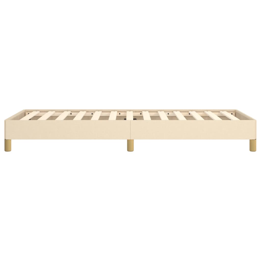 Cadre de lit sans matelas crème 90x190 cm tissu - XIOS