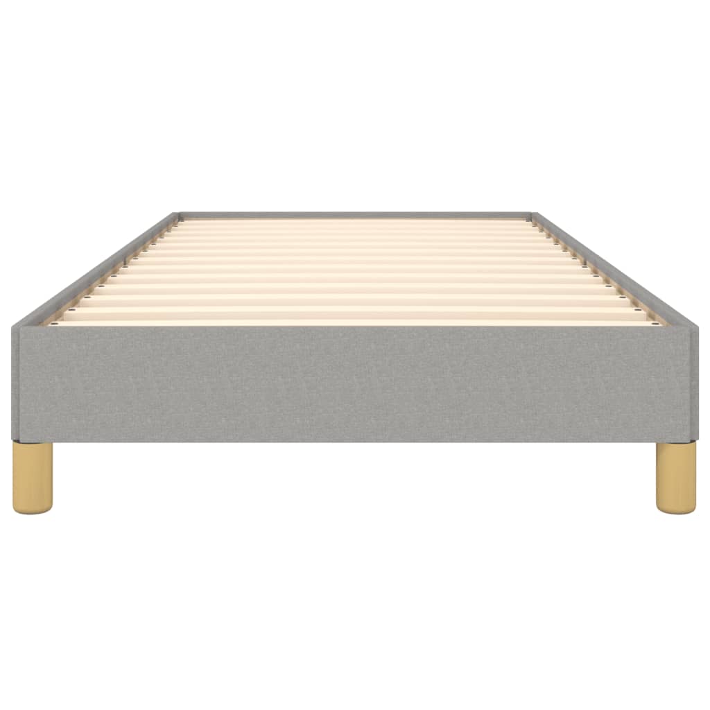Cadre de lit sans matelas gris clair 90x200 cm tissu - XIOS
