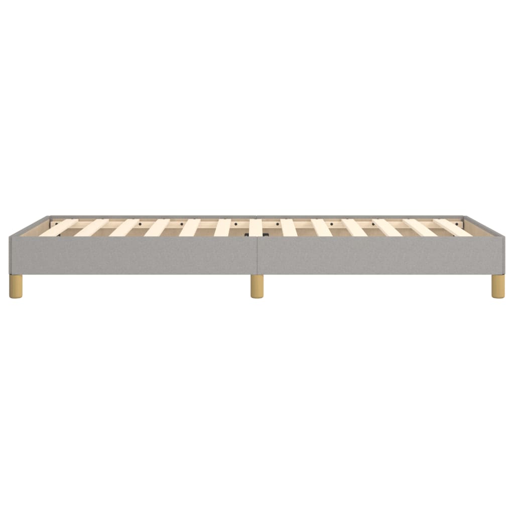 Cadre de lit sans matelas gris clair 90x200 cm tissu - XIOS